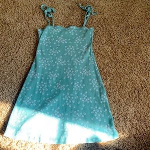 Short dainty sea foam green dress